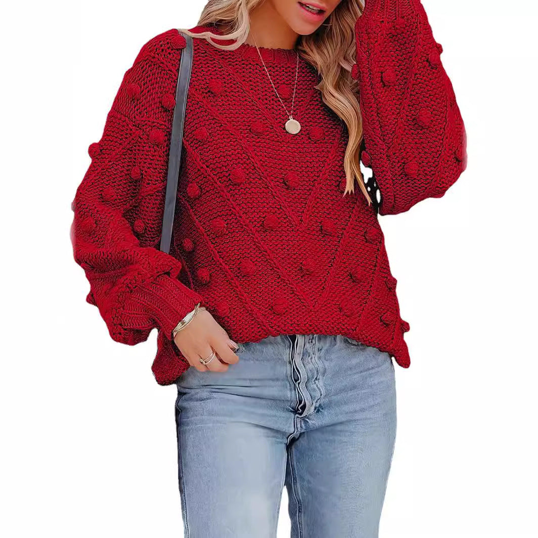Pull en tricot stylé pour femmes avec motif 3D texturé Chic und Stil