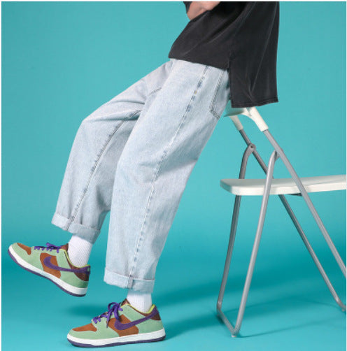 Wide denim pants for women with a high waist and relaxed fit Chic und Stil