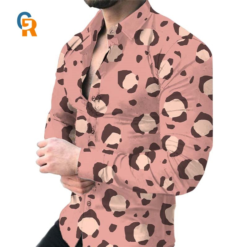 Chemise pour hommes avec un motif animal saisissant Chic und Stil