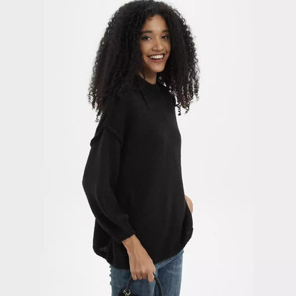 Pull en tricot élégant pour femmes avec col montant et coupe décontractée Chic und Stil