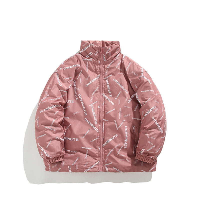 Dames doudoune avec imprimé moderne et col haut Chic und Stil