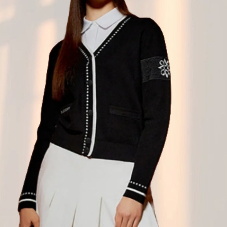 Dames cardigan à la mode avec design texturé et poches Chic und Stil