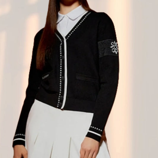 Dames cardigan à la mode avec design texturé et poches Chic und Stil