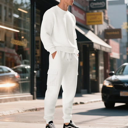 Chic and Style casual sweatshirt and cargo pants set for men