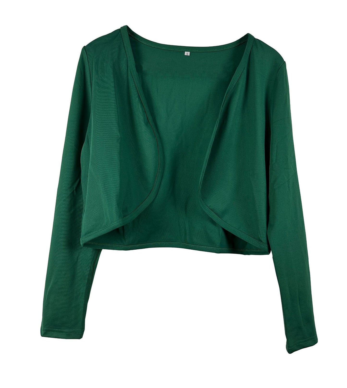 Cardigan court pour femme avec coupe ouverte et manches longues Chic und Stil