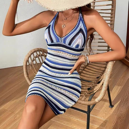 Robe d'été pour femmes en tricot respirant Chic und Stil