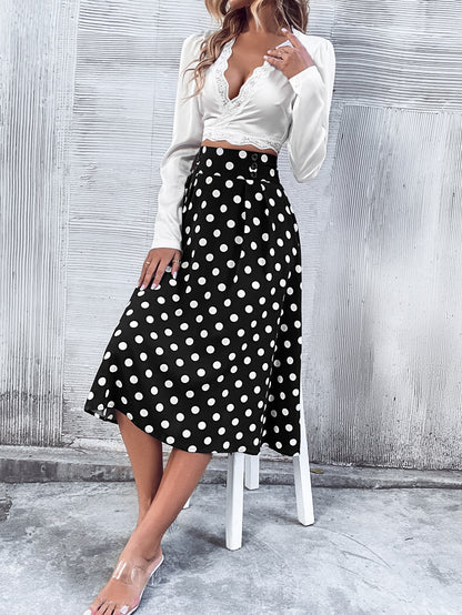 Rochet pour femmes avec des pois et des poches pratiques Chic und Stil