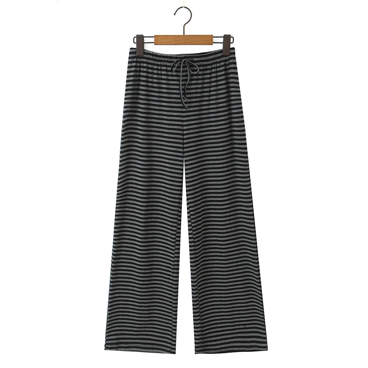 Wide striped pants for women with elastic waist Chic und Stil