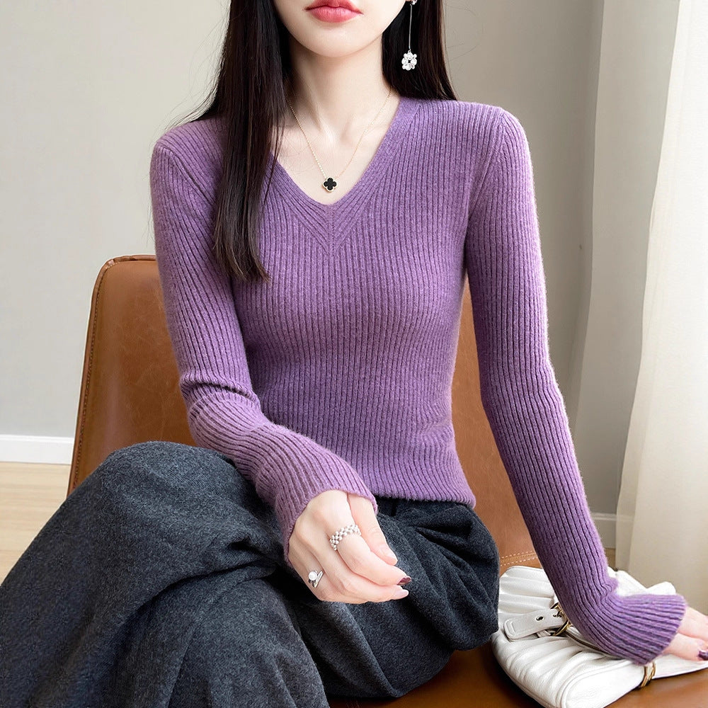 Pull en viscose pour femmes avec une structure en côtes Chic und Stil