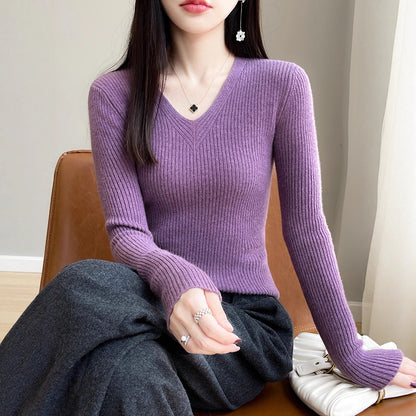 Pull en viscose pour femmes avec une structure en côtes Chic und Stil