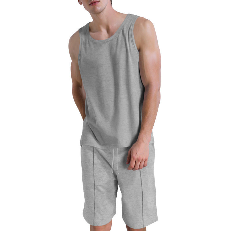 Tenue de sport décontractée pour hommes avec haut sans manches et shorts Chic und Stil