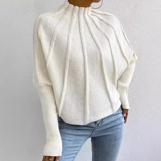 Pull en tricot pour femme avec col montant Chic und Stil