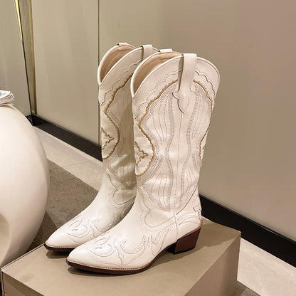 Bottes de cowboy pour femmes au design élégant avec ornement délicat Chic und Stil
