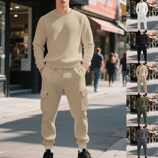 Chic and Style casual sweatshirt and cargo pants set for men