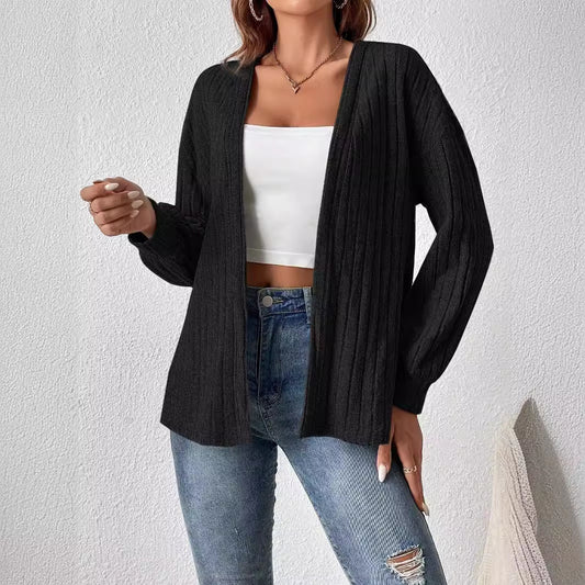 Veste en tricot pour femmes avec surface structurée et manches longues Chic und Stil