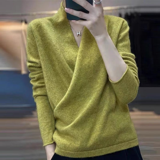 Pull enveloppant élégant pour femmes Chic und Stil