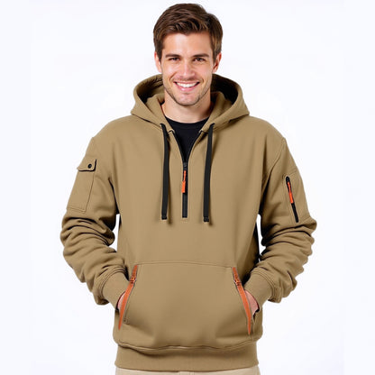 Pull à capuche pour hommes à la mode avec une solution de poche innovante Chic und Stil