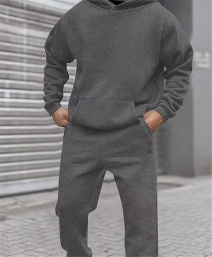 Costume de loisirs confortable pour homme avec coupe oversize et poche kangourou Chic und Stil