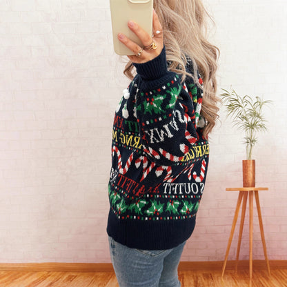 Pull de Noël pour femmes avec un design nordique et des motifs festifs Chic und Stil