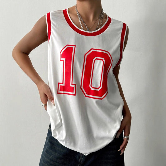 Dame Débardeur de sport avec impression numérique accrocheuse Chic und Stil