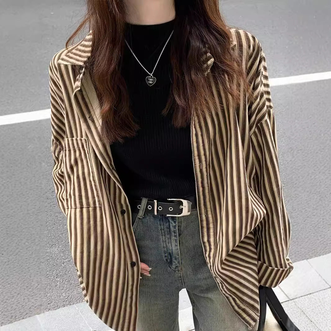 Dames Pull à côtes élégant avec col haut Chic und Stil