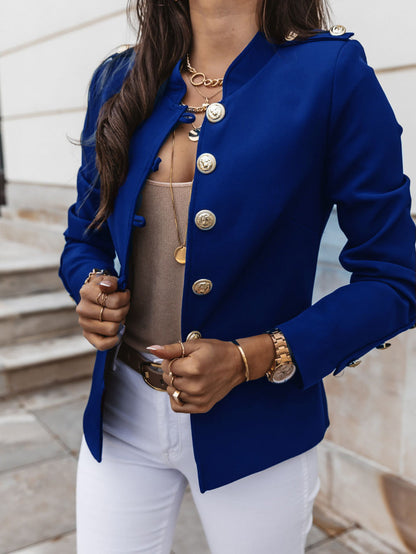 Dames élégante veste avec boutons dorés et coupe moderne Chic und Stil