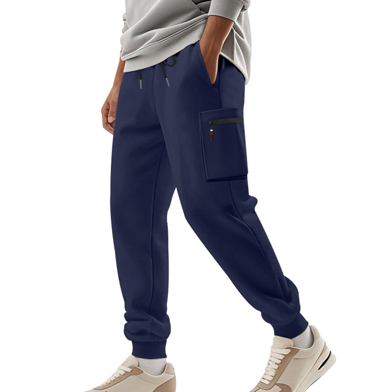 Pantalon d'entraînement cargo pour homme avec taille élastique et poches pratiques Chic und Stil