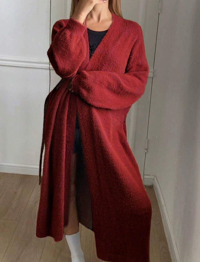 Dames Élégante Long Gilet Chic und Stil