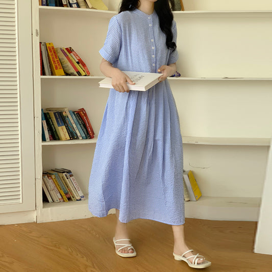 Robe maxi à boutons de loisir pour femmes Chic und Stil