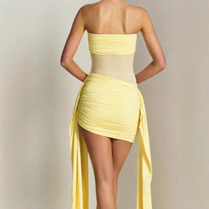 Robe de plage élégante pour femmes avec ajustement élastique et design enroulé raffiné Chic und Stil
