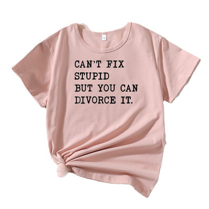 Dames Casual Citables T-shirt Graphique Chic und Stil