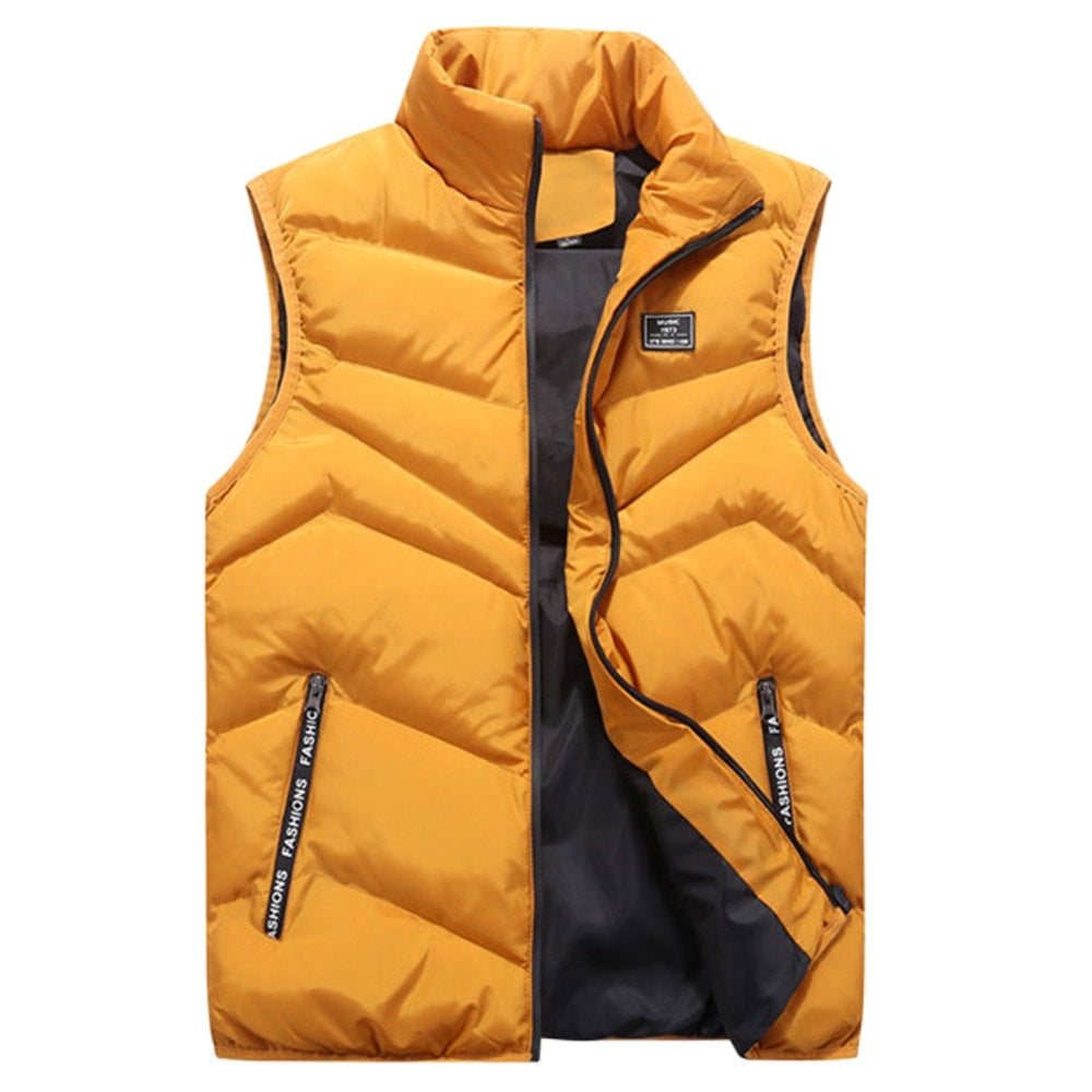 Dame gilet matelassé avec col montant et poches latérales zippées Chic und Stil