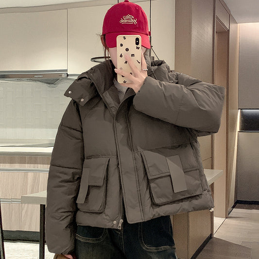 Dames courte doudoune isolée avec poches pratiques Chic und Stil