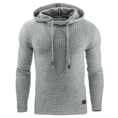 Sweat à capuche pour hommes au design structuré moderne Chic und Stil