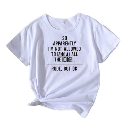T-shirt graphique pour femmes comédien amateur de chiens Chic und Stil