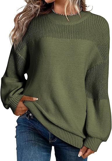 Pull en tricot à la mode pour femmes avec épaules dépassantes et coupe décontractée Chic und Stil