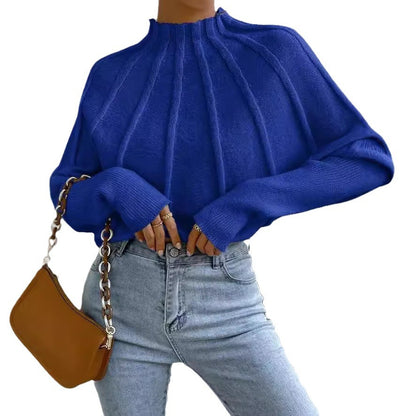 Pull en tricot pour femme avec col montant Chic und Stil