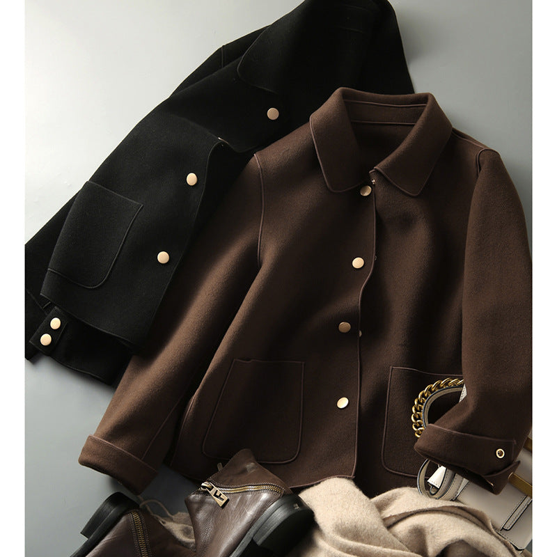 Veste femme stylée sans col à boutons Chic und Stil