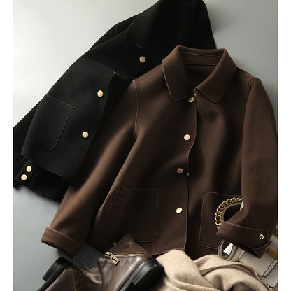 Veste femme stylée sans col à boutons Chic und Stil