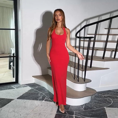 Robe maxi sculptante pour femmes Chic und Stil