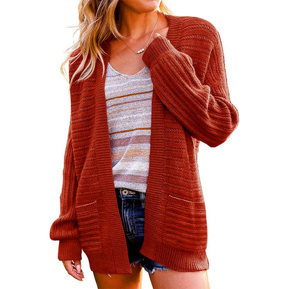 Cardigan en tricot confortable pour femmes avec des détails particuliers Chic und Stil
