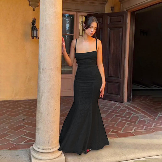 Robe maxi élégante à fronces Chic und Stil