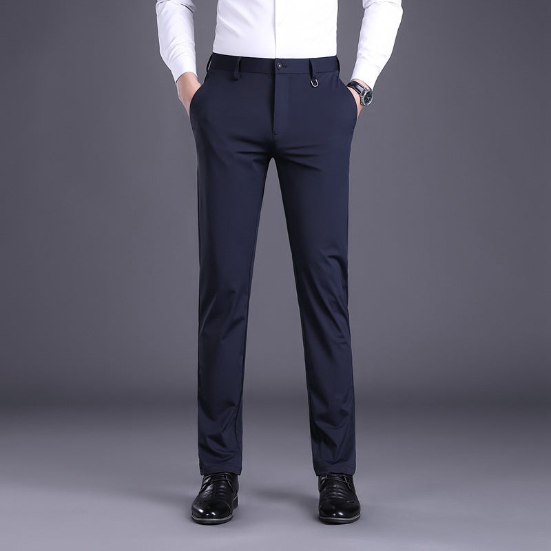 Elegant men's office pants with breathable material and slim fit Chic and Style