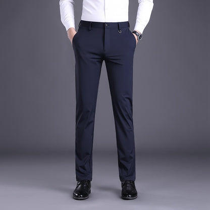 Elegant men's office pants with breathable material and slim fit Chic and Style