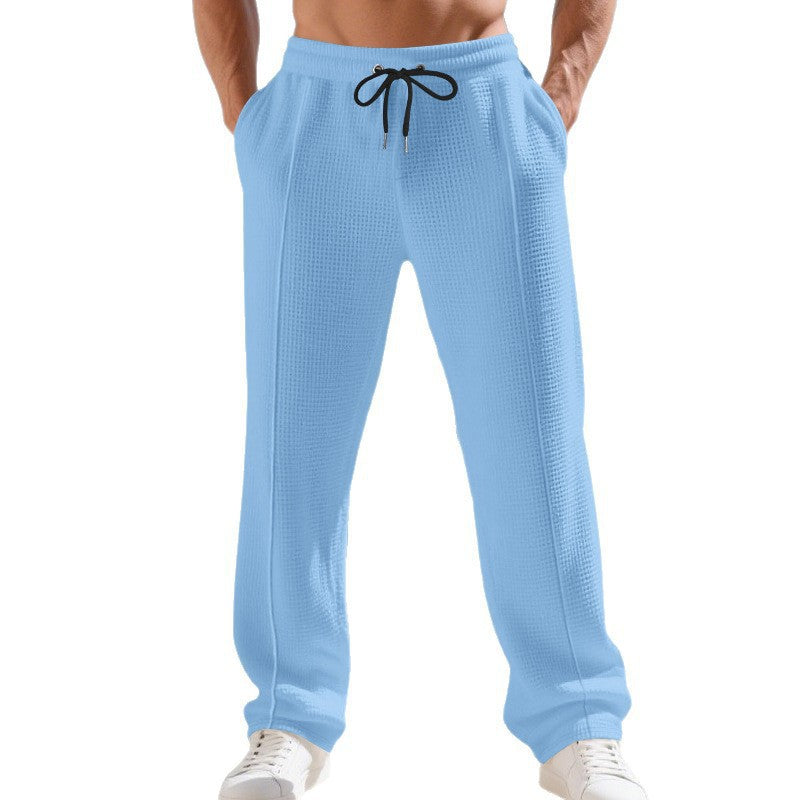 Men's casual training pants with elastic waistband and breathable properties Chic and style