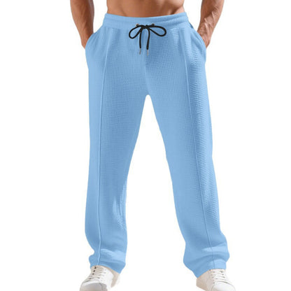 Men's casual training pants with elastic waistband and breathable properties Chic and style