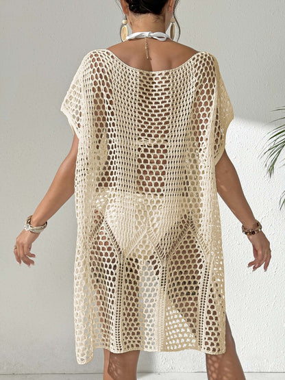Dames Élégante Ouverte-Tricot Maillot de bain-Pareo Tunique Chic und Stil