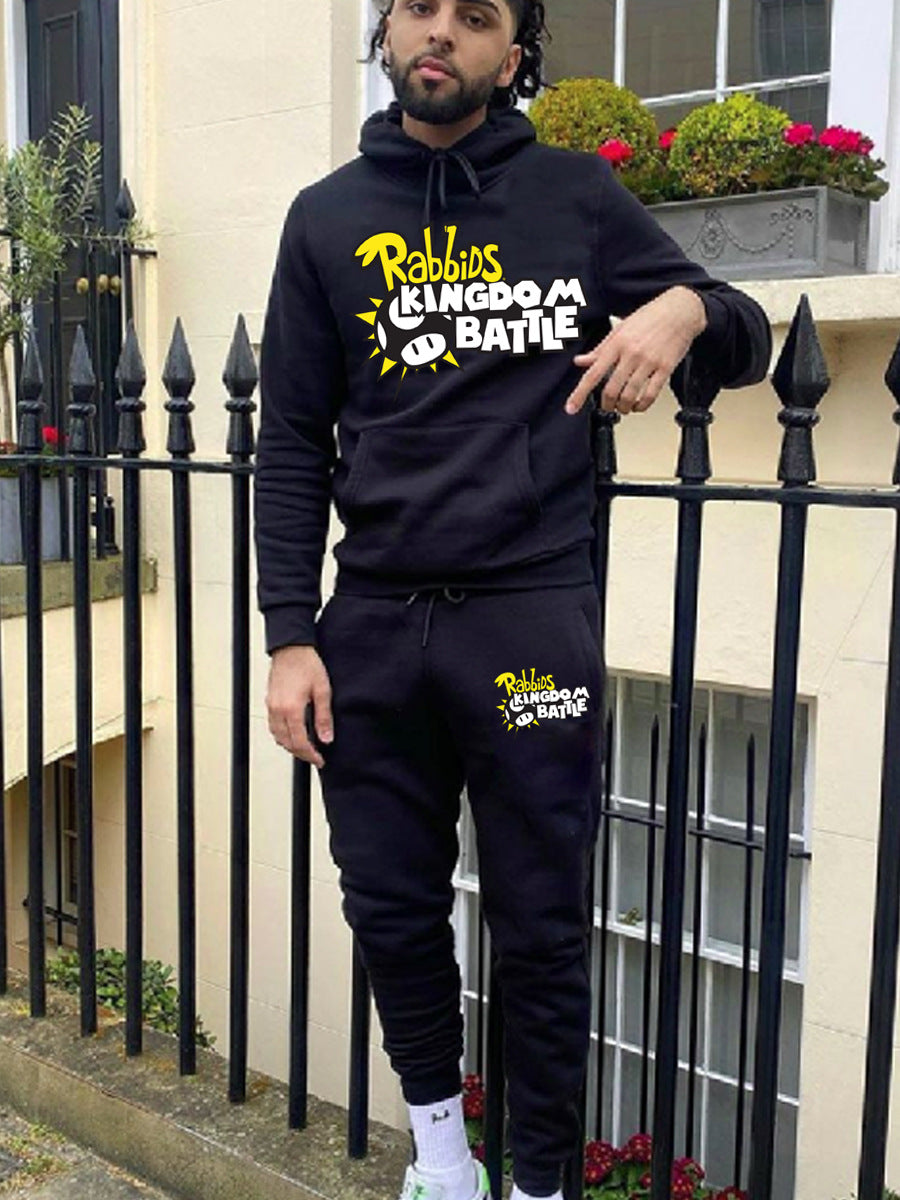 Casual ladies' set with hoodie and jogging pants featuring high-quality graphic print Chic and Style