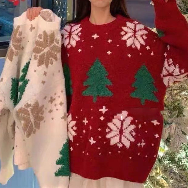 Pull en tricot de Noël pour femmes Chic und Stil