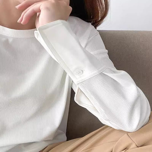 Top Élégant à Manches Longues pour Femme Chic und Stil